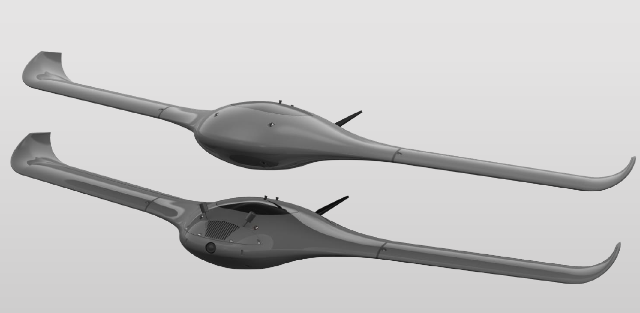 UHUAV hand-launched fixed-wing surveillance and reconnaissance UAV
